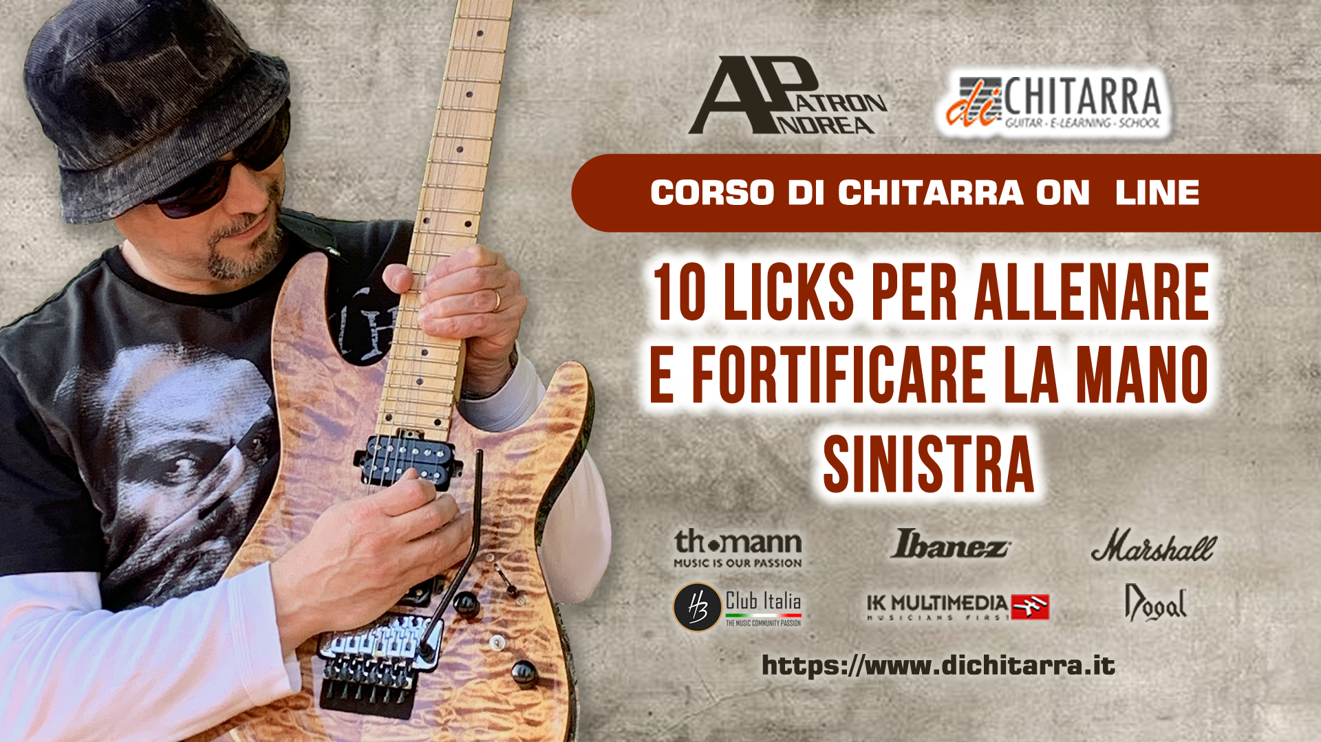 Corso di chitarra - 10 Esercizi per allenare e fortificare la mano sinistra